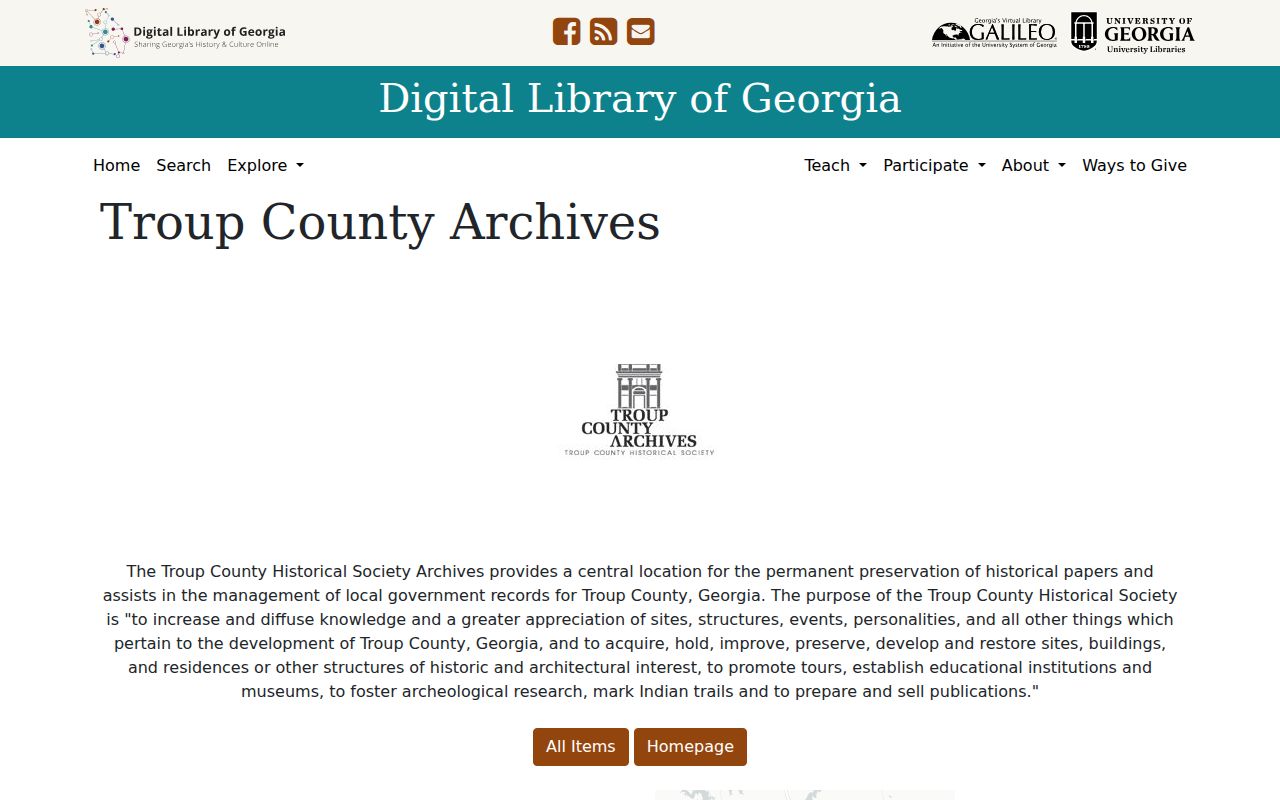 LaGrange people directories in the Troup County Archives collection