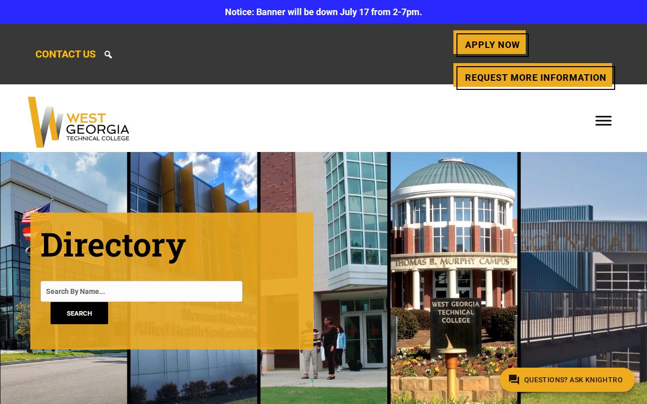 LaGrange people directories listing West Georgia Technical College staff